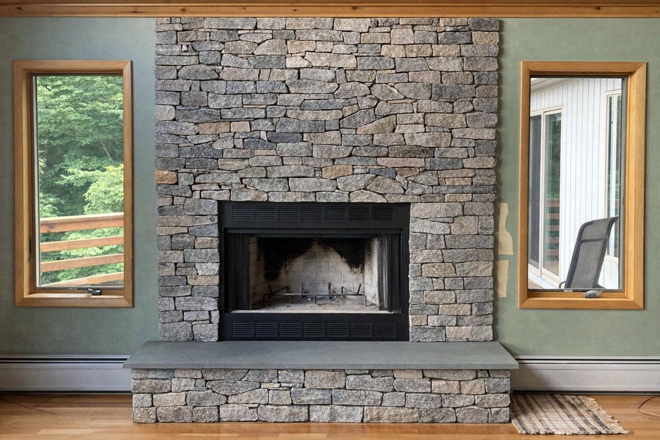 Fireplace installation