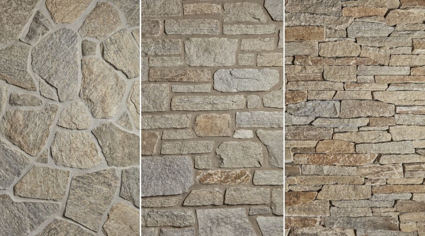 Custom natural stone masonry with multiple pattern options in Hollywood, FL